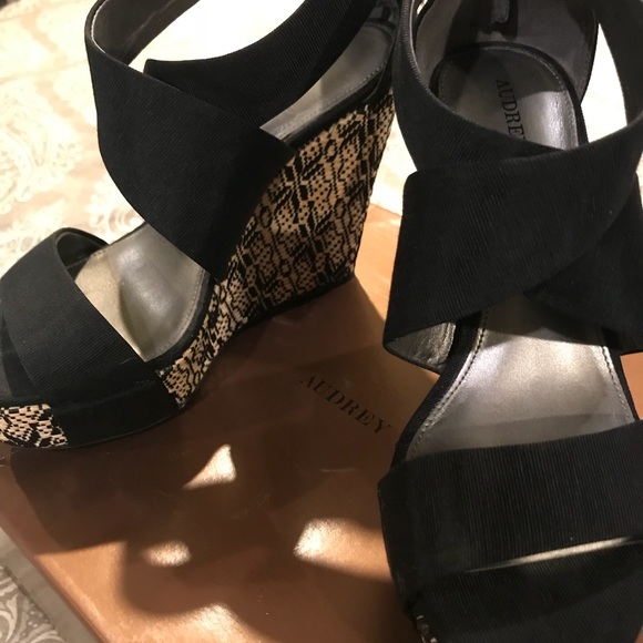 Audrey Brooke Shoes Black Strappy Casual Sandals Poshmark